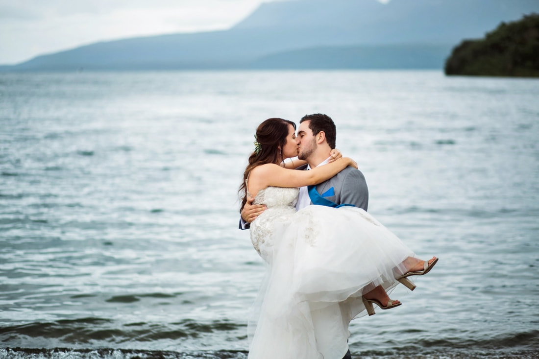 Lake Tarawera wedding photographer